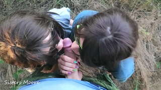 Ngoài trời, Thổi kèn, Cum hôn - tôi chia sẻ Chồng tôi với Hai, cha dượng của TỰ chơi 3 bj chị em Moore